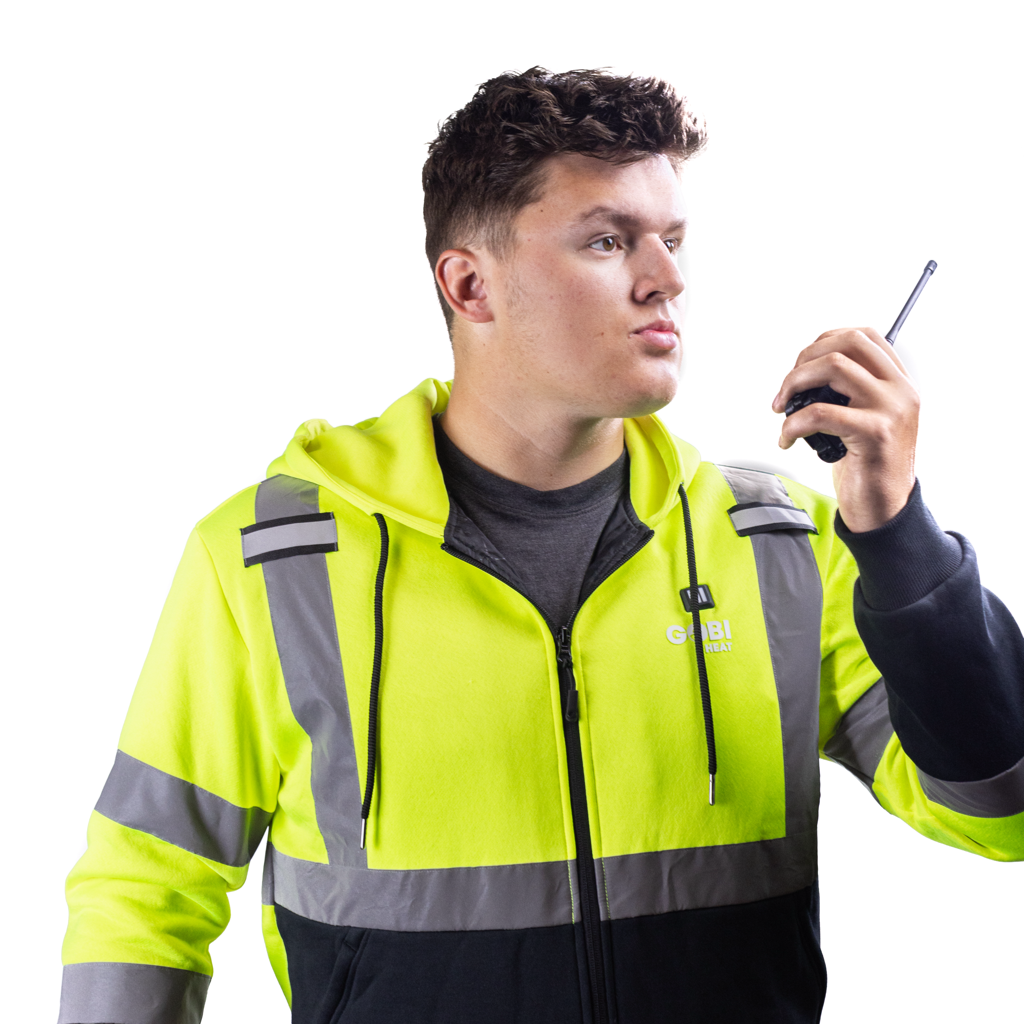 Gobi Heat Beam Men's Workwear Heated High-Vis Hoodie - Mann