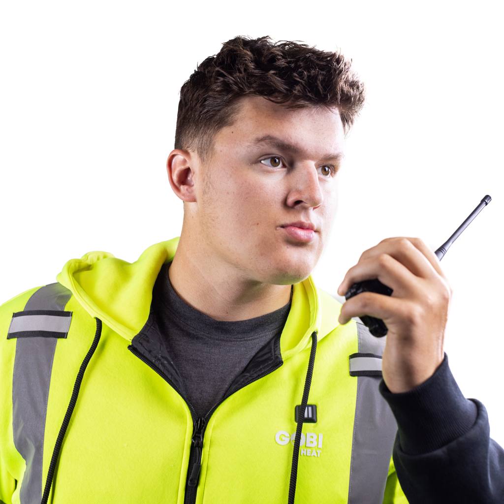 Gobi Heat Beam Men's Workwear Heated High-Vis Hoodie - Mann