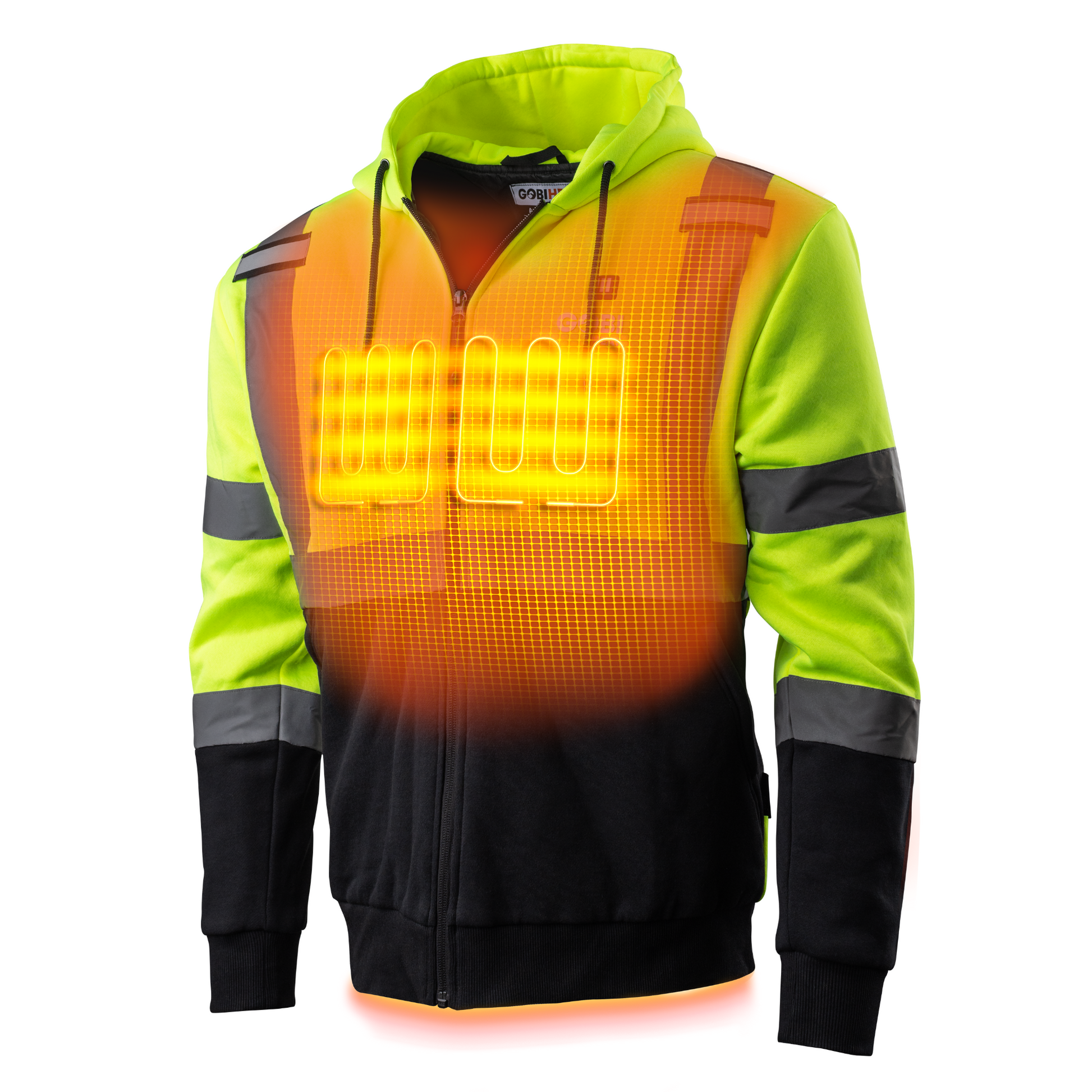 Gobi Heat Beam Men's Workwear Heated High-Vis Hoodie - Mann