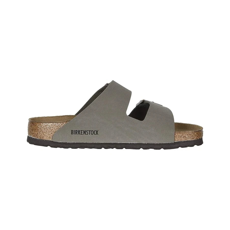 Birkenstock Arizona Birkibuc Soft Footbed 'Stone'