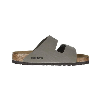 Birkenstock Arizona Birkibuc Soft Footbed 'Stone'