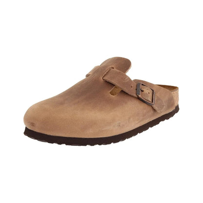Birkenstock Boston Taupe Suede 'Tobacco'