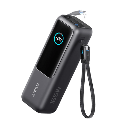 Anker Laptop Power Bank (25K, 165W, Built-In and Retractable Cables) - Mann