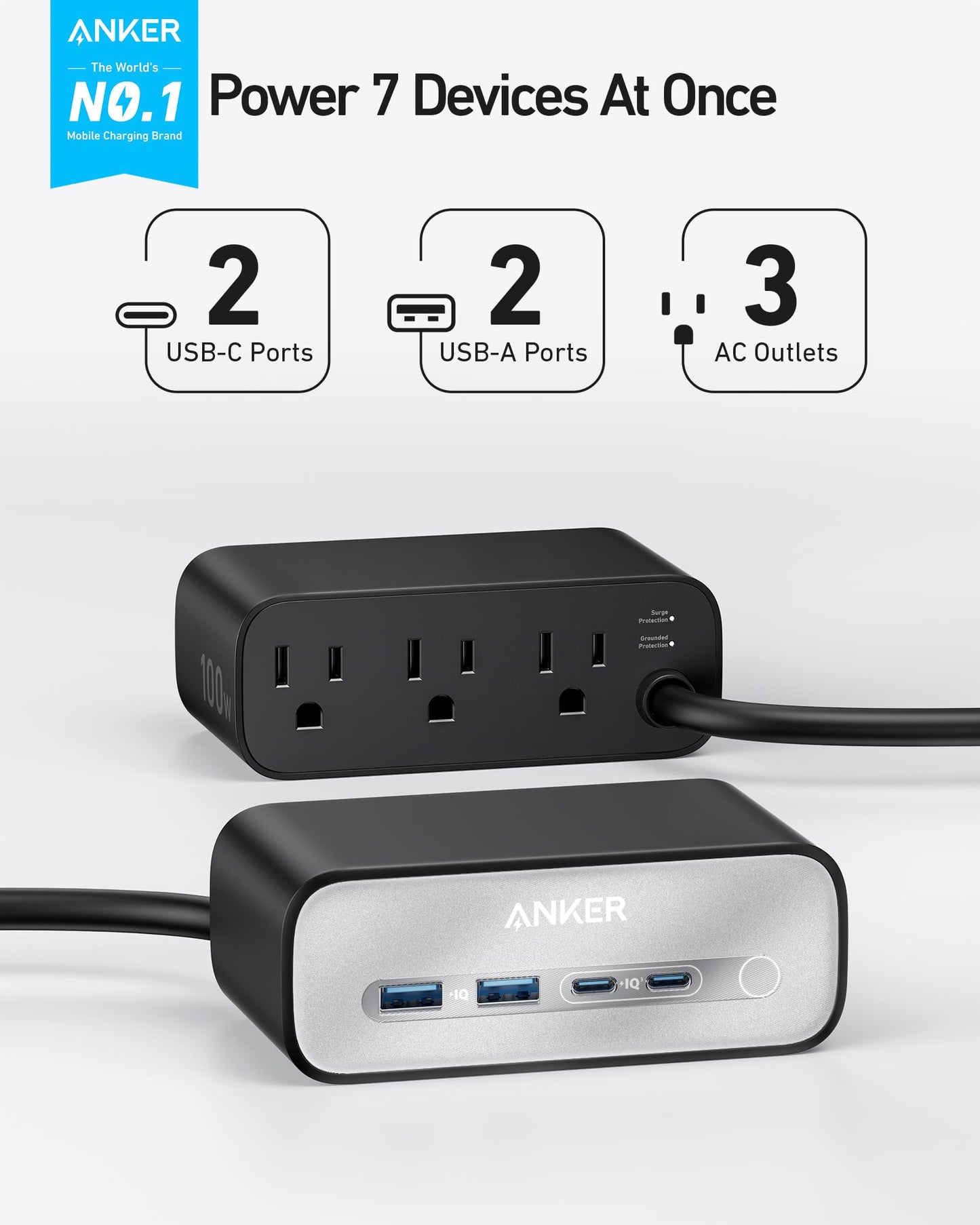 Anker Charging Station (7-in-1, 100W) - Mann