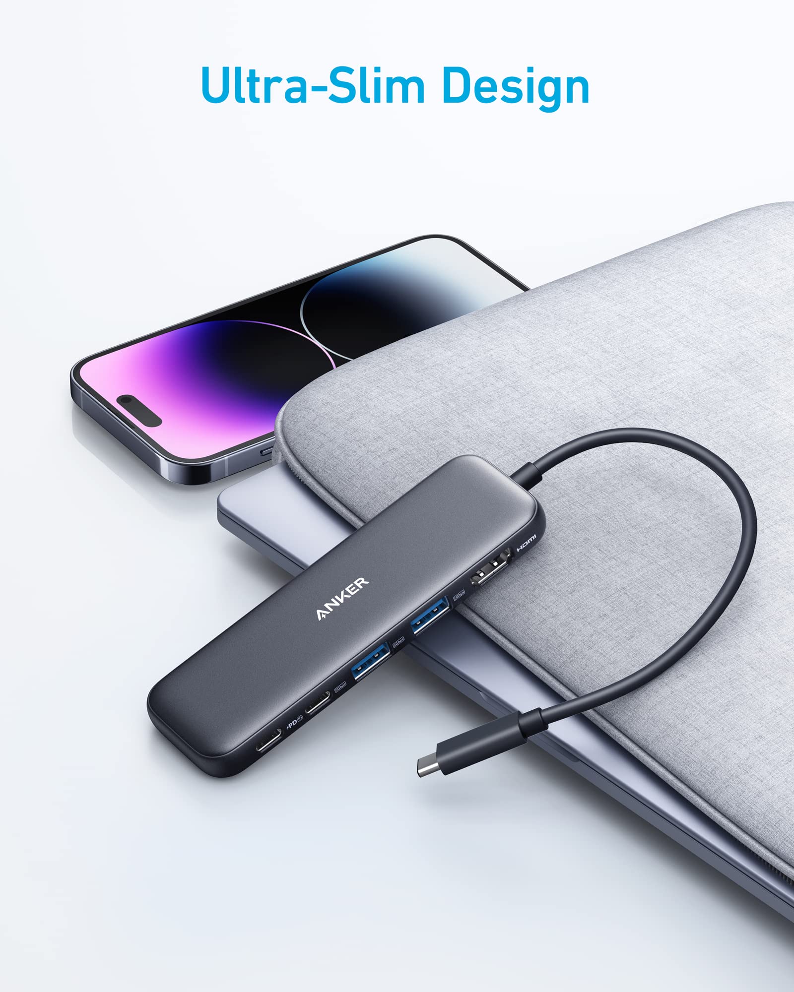 Anker 332 USB-C Hub (5-in-1) - Mann