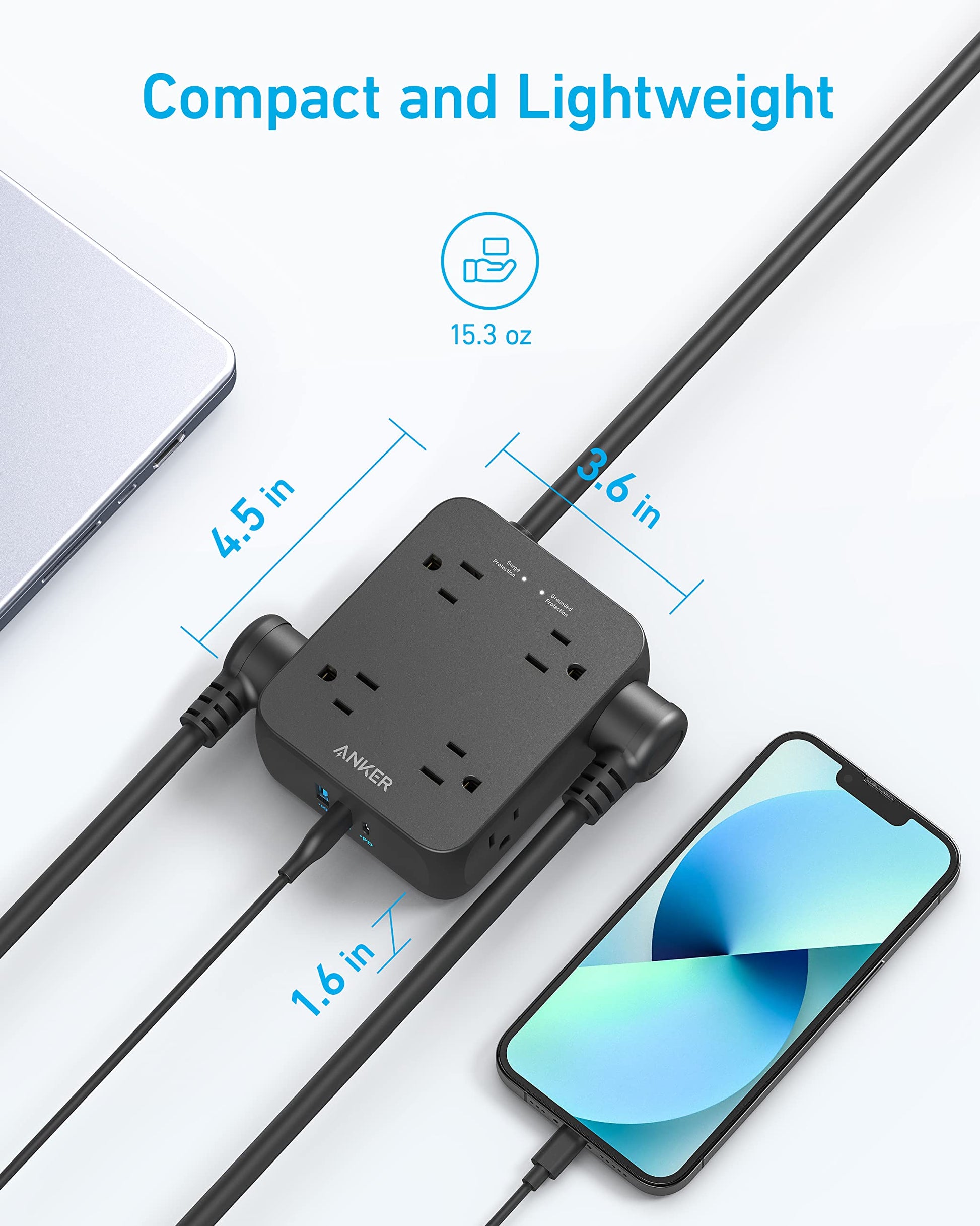 Anker 341 USB Power Strip - Mann