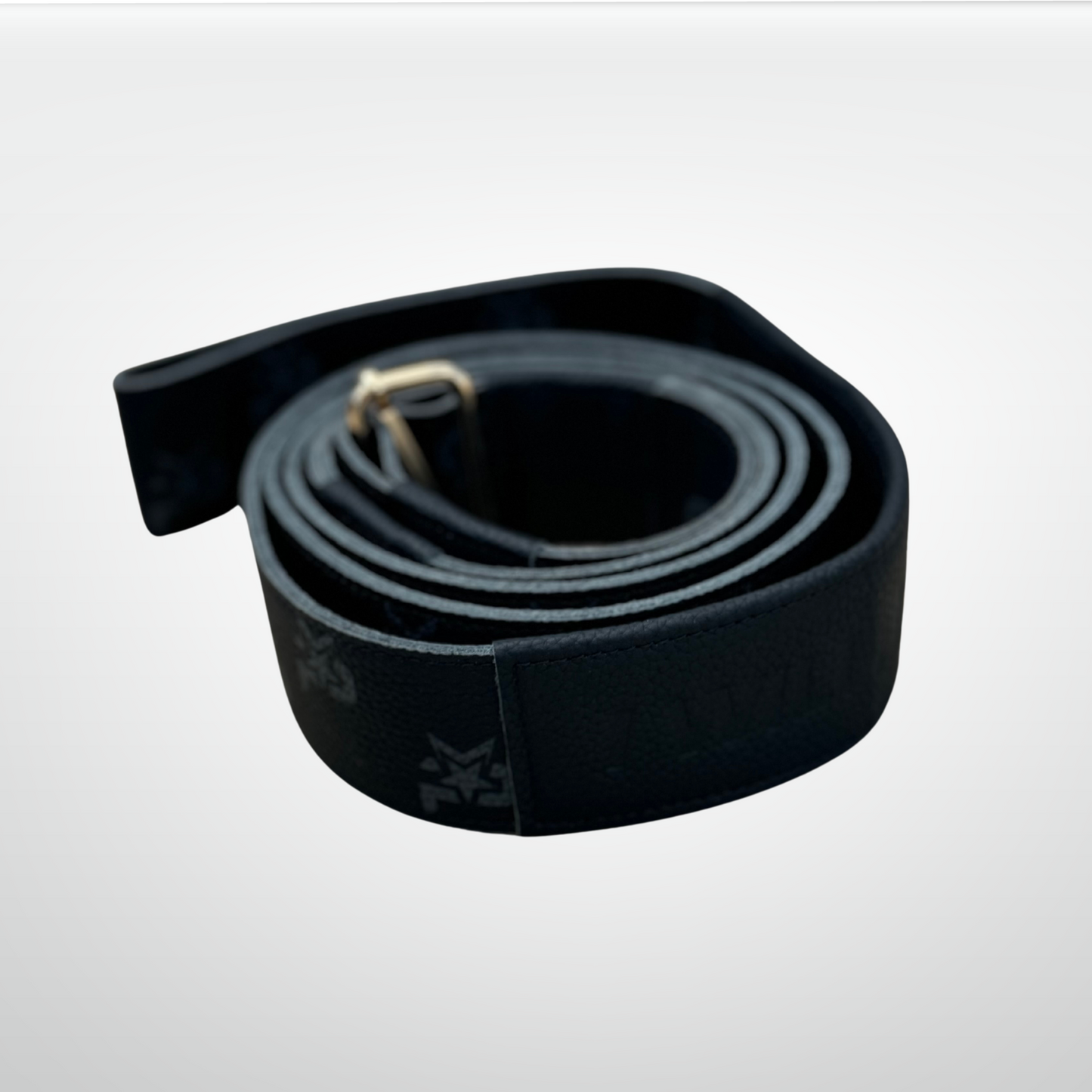 iReliev I AM Leather Monogram Yoga Strap