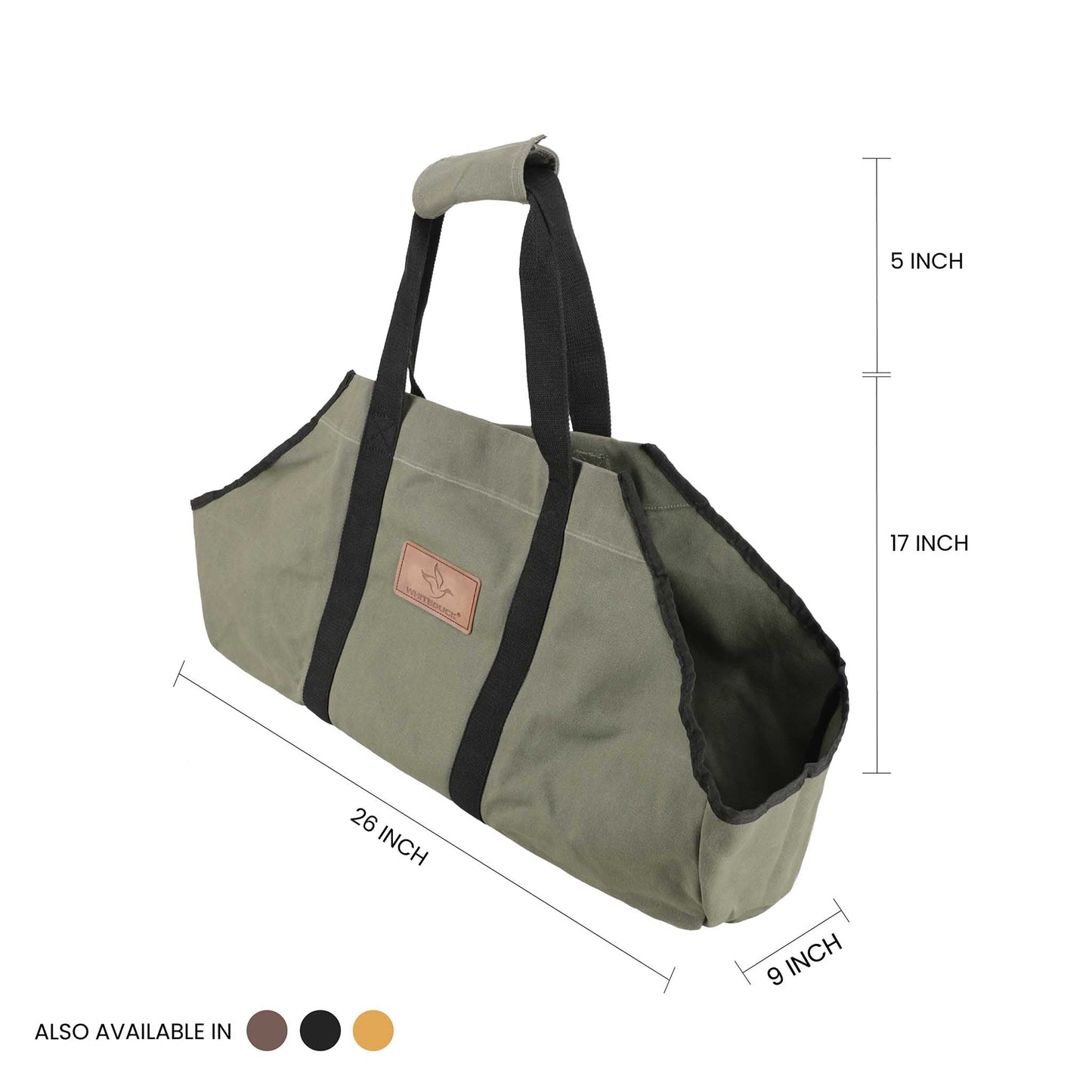 WDO Boat Shape Canvas Firewood Log Carriers