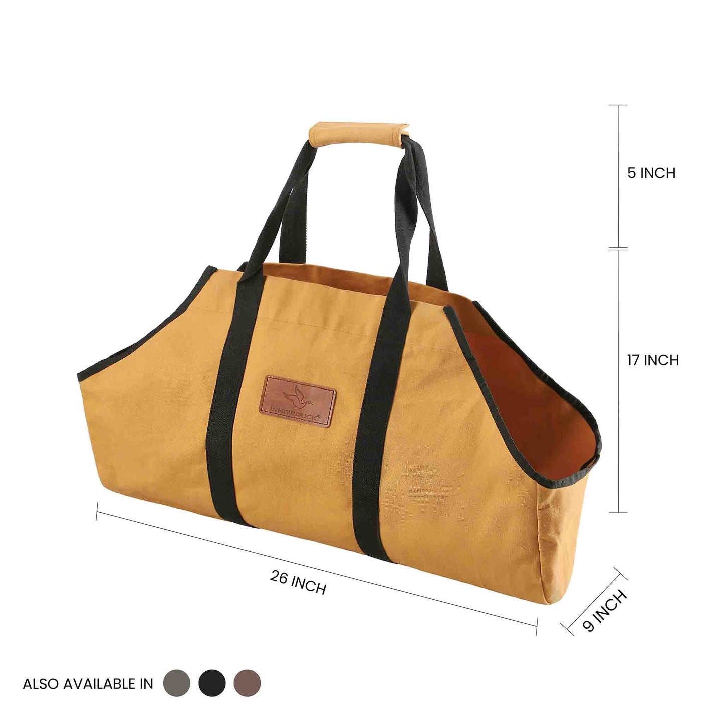 WDO Boat Shape Canvas Firewood Log Carriers