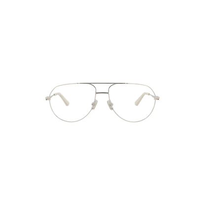 Bottega Veneta Aviator-Frame Metal Optical Frames 'Silver'