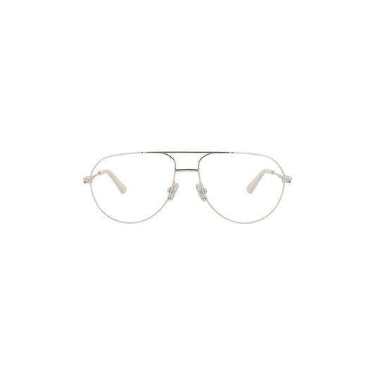 Bottega Veneta Aviator-Frame Metal Optical Frames 'Silver'