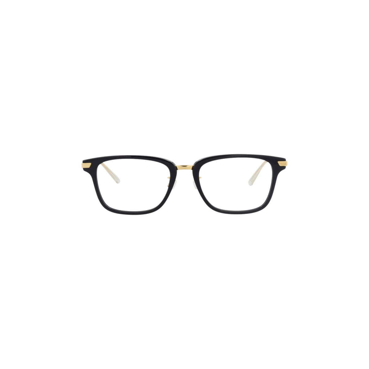 Bottega Veneta Square-Frame Acetate Optical Frames 'Black/Gold'