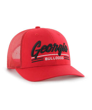 Georgia Bulldogs - Red Garner Trucker Hat, '47 Brand - Mann