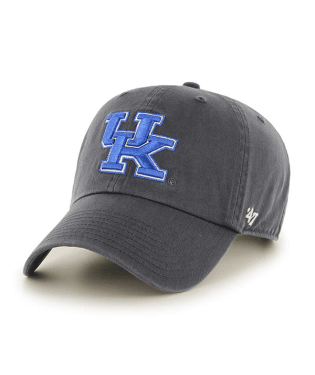 Kentucky Wildcats - Charcoal Clean Up Hat, 47 Brand - Mann