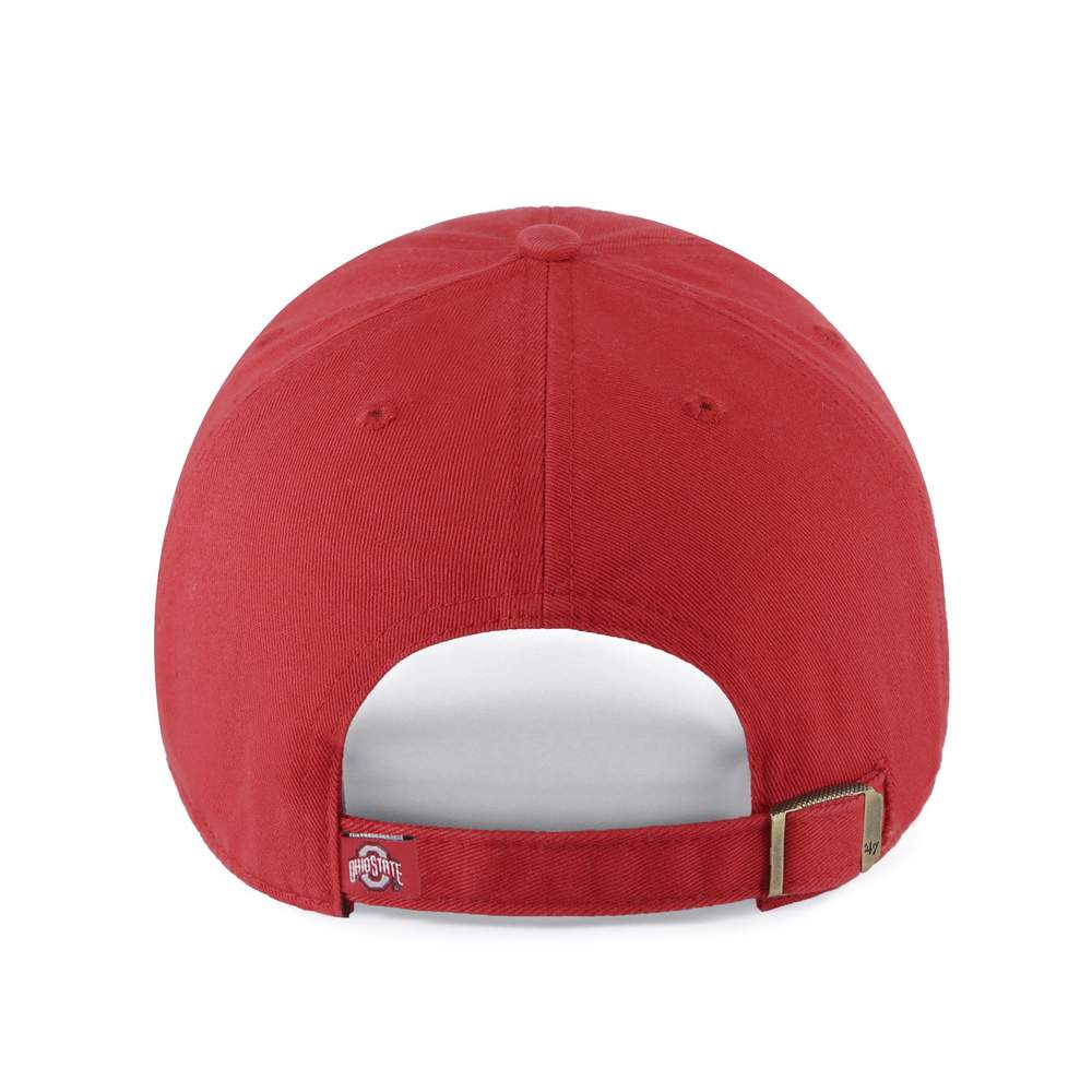 Ohio State Buckeyes - Red Clean Up Hat, 47 Brand - Mann
