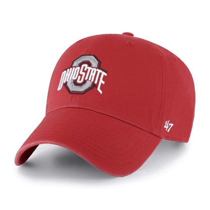 Ohio State Buckeyes - Red Clean Up Hat, 47 Brand - Mann