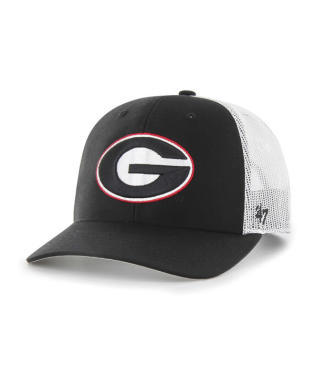 Georgia Bulldogs - Black Trucker Hat, 47 Brand - Mann