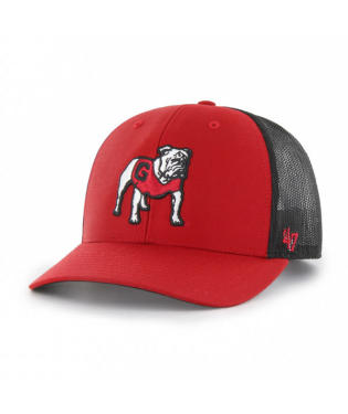 Georgia Bulldogs - Red Trucker Hat, 47 Brand - Mann