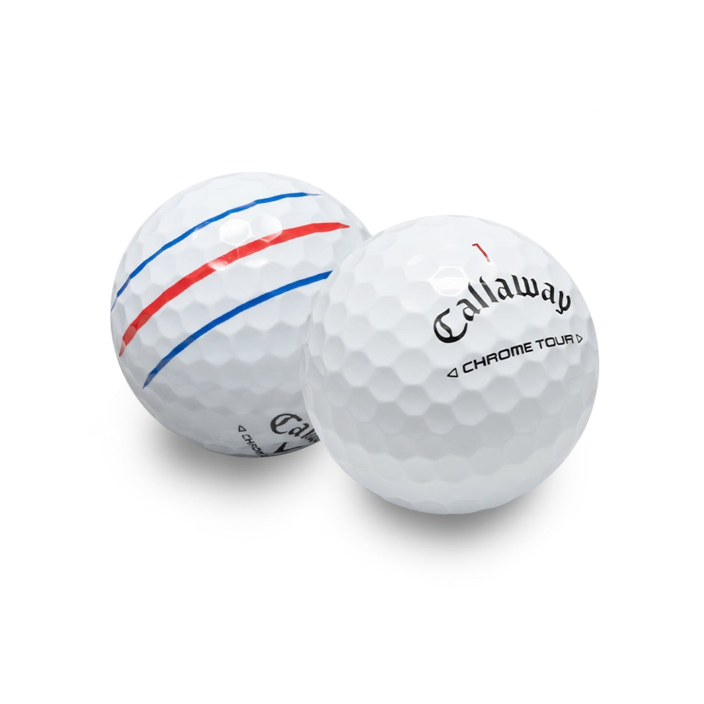 Callaway Mint/Near Mint Chrome Tour Triple Track Golf Balls - 1 Dozen