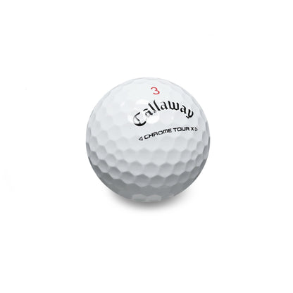 Callaway Mint/Near Mint Chrome Tour X Triple Track Golf Balls - 1 Dozen