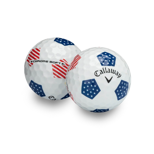 Callaway Mint/Near Mint Chromesoft Truvis Team USA Golf Balls - 1 Dozen