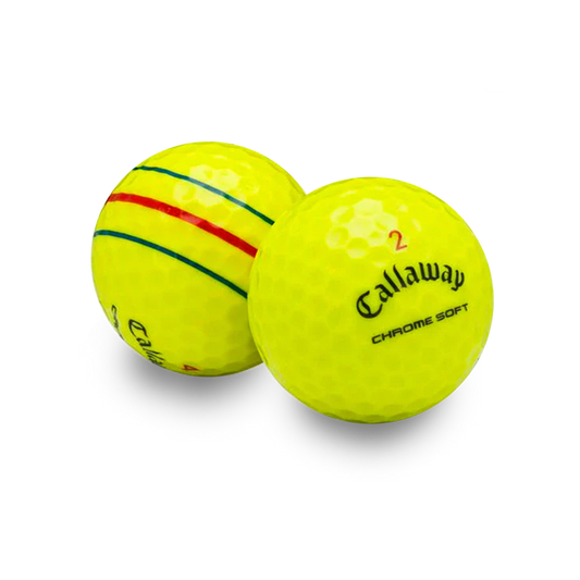 Callaway Mint/Near Mint Triple Track Mix Yellow - 1 Dozen