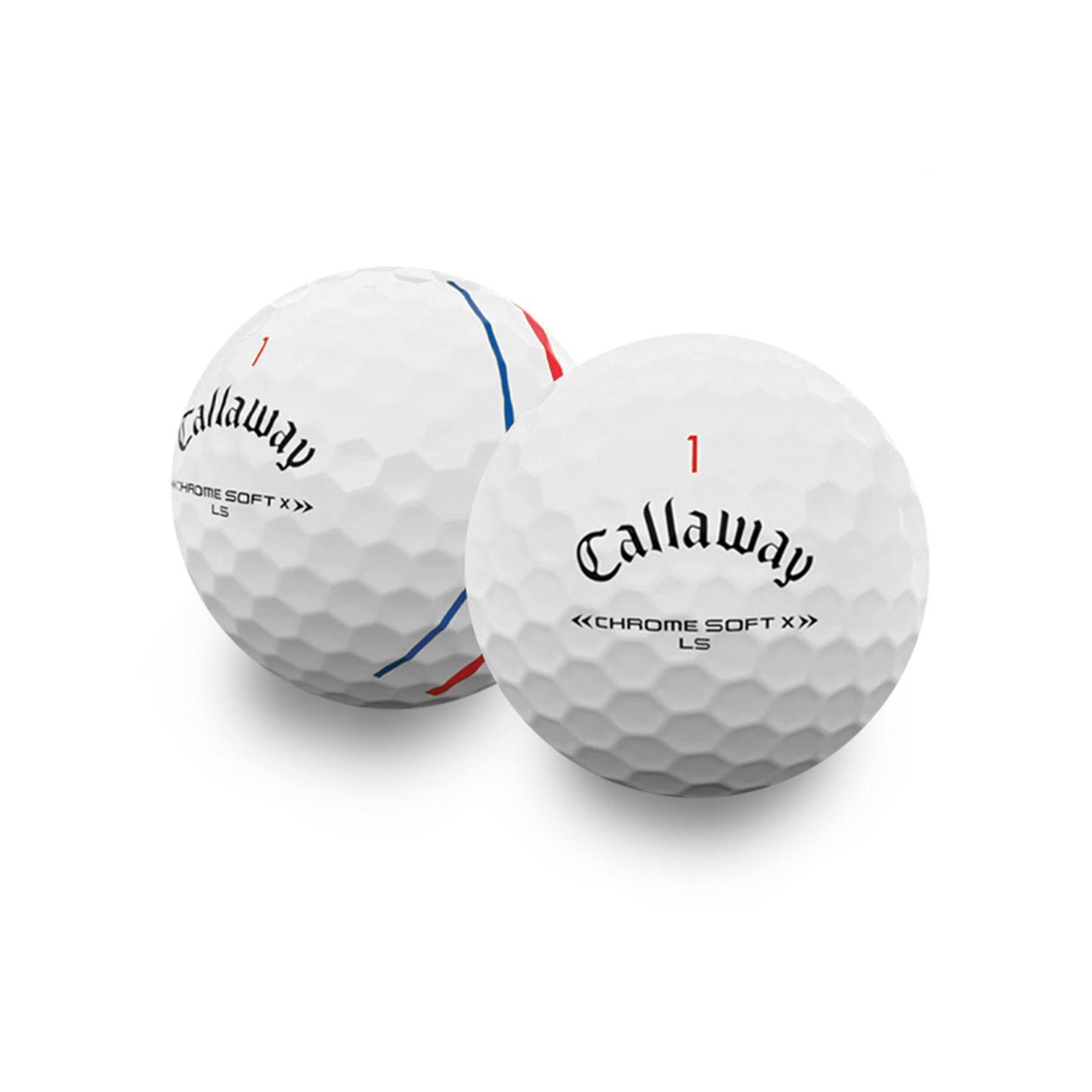 Used Callaway Chrome Soft X LS Triple Track Golf Balls - 1 Dozen