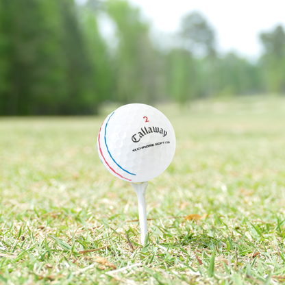 Callaway Mint/Near Mint Chrome Soft X Triple Track Golf Balls - 1 Dozen