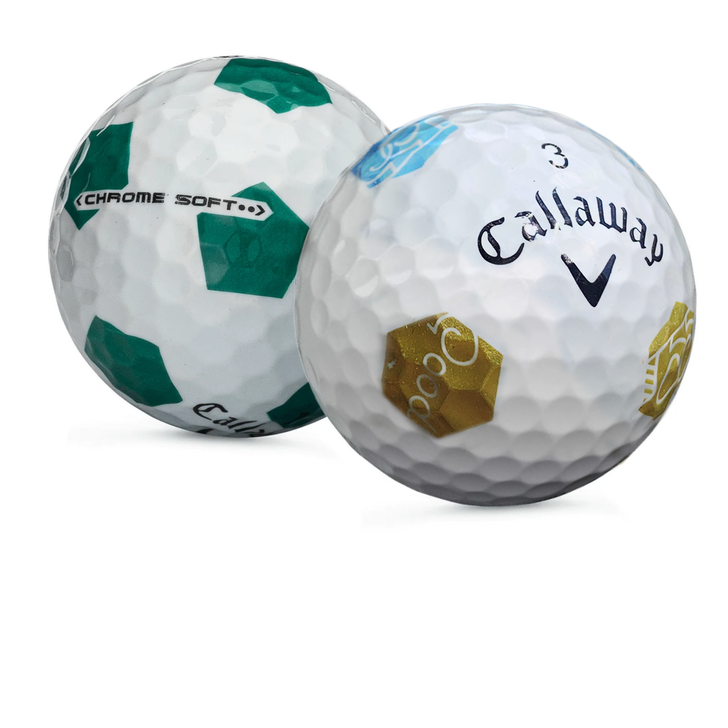 Callaway Mint/Near Mint Chromesoft Truvis Mix Golf Balls - 1 Dozen