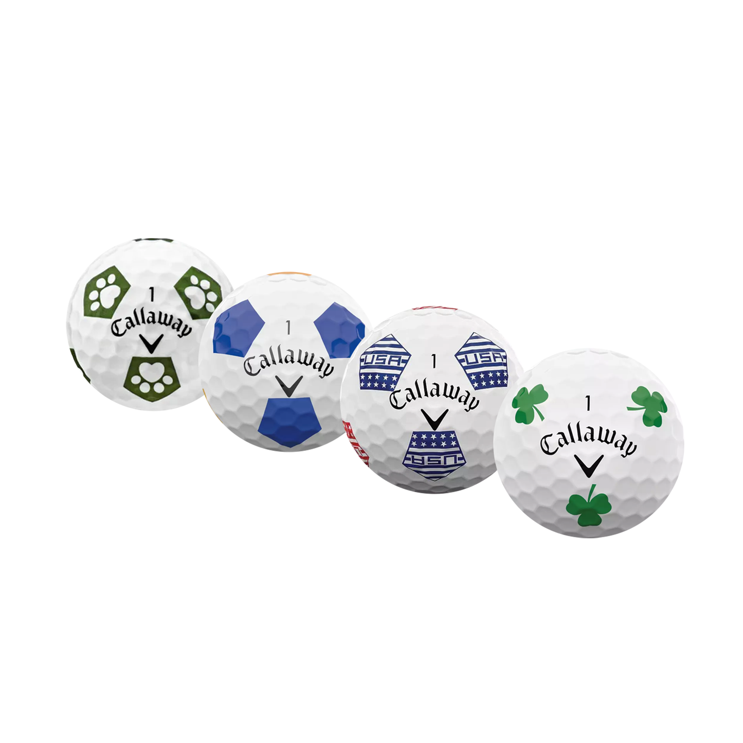 Callaway Mint/Near Mint Chromesoft Truvis Mix Golf Balls - 1 Dozen