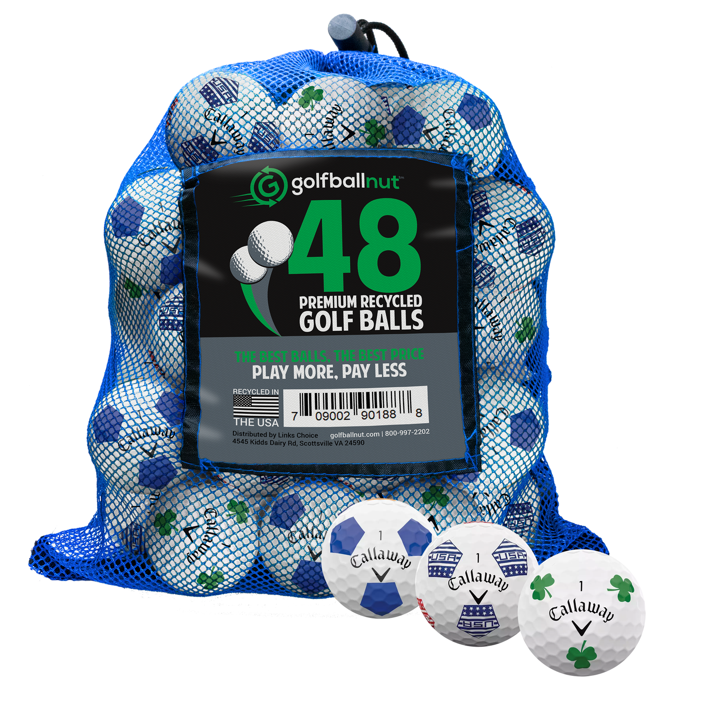 Callaway Mint/Near Mint Chromesoft Truvis Mix Golf Balls - Bulk Mesh Bags