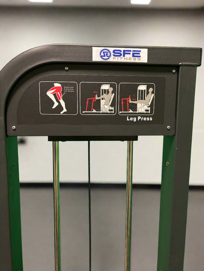SFE Selectorized Horizontal Leg Press with 250lb Weight Stacks