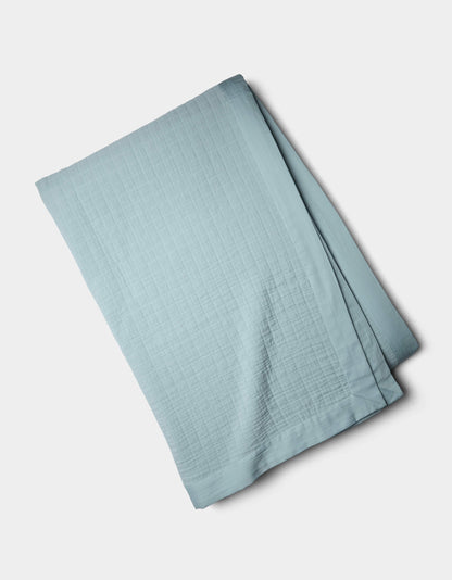 Cozy Earth Waterfront Grid Matelasse Blanket