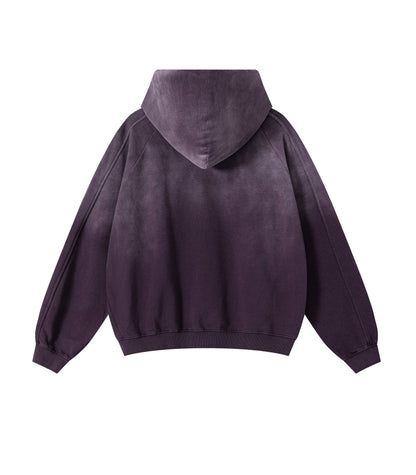 UNDEVELOPED Plum Contrast Panel Hoodie