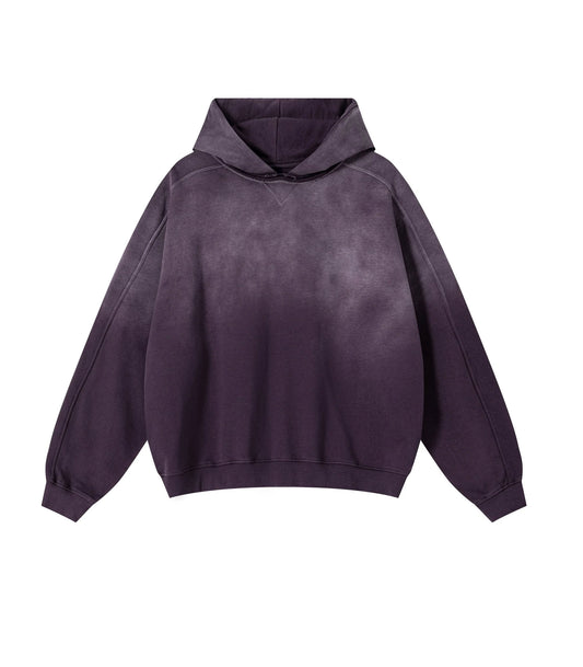 UNDEVELOPED Plum Contrast Panel Hoodie