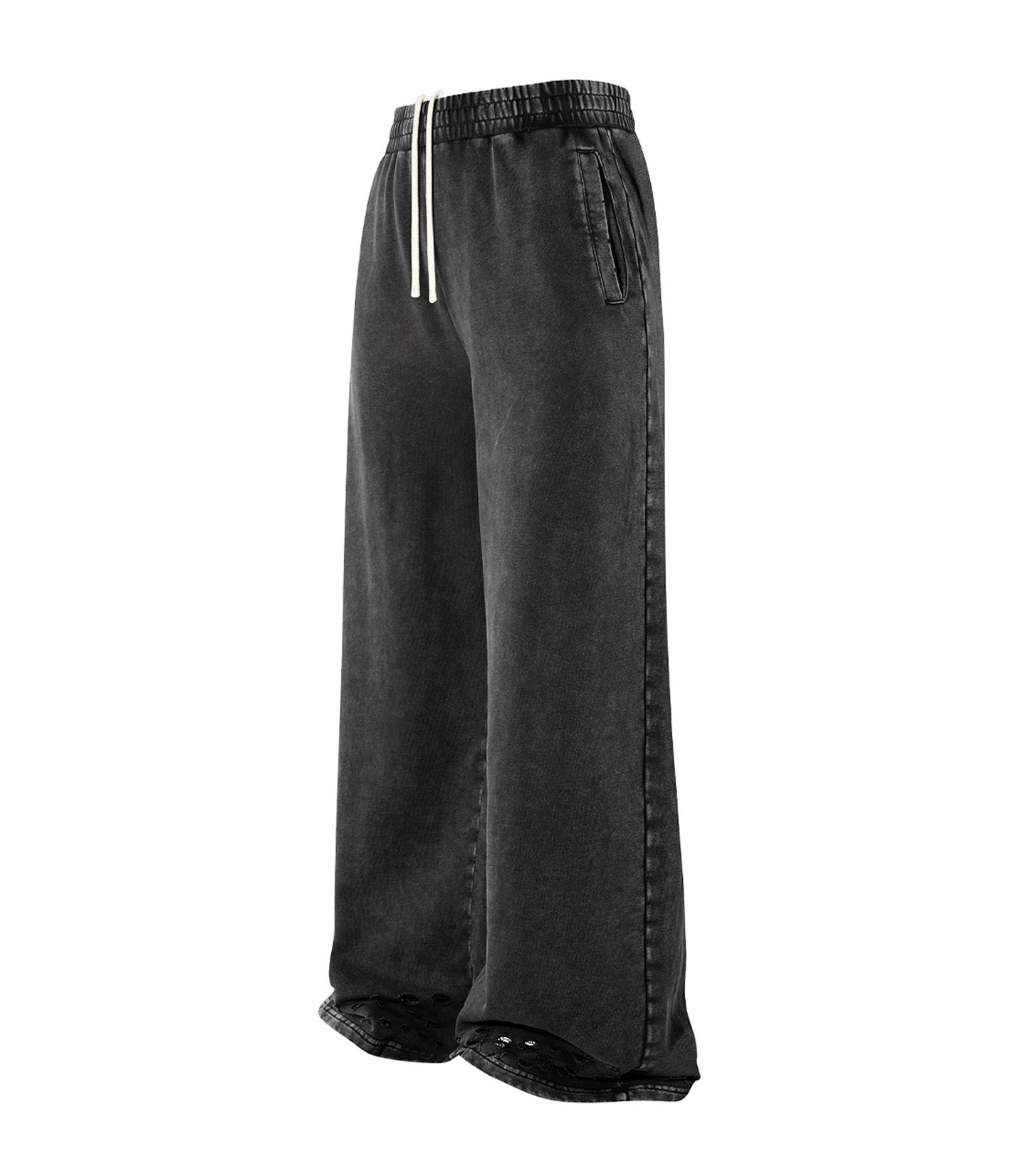UNDEVELOPED Noir Distressed Sweatpants