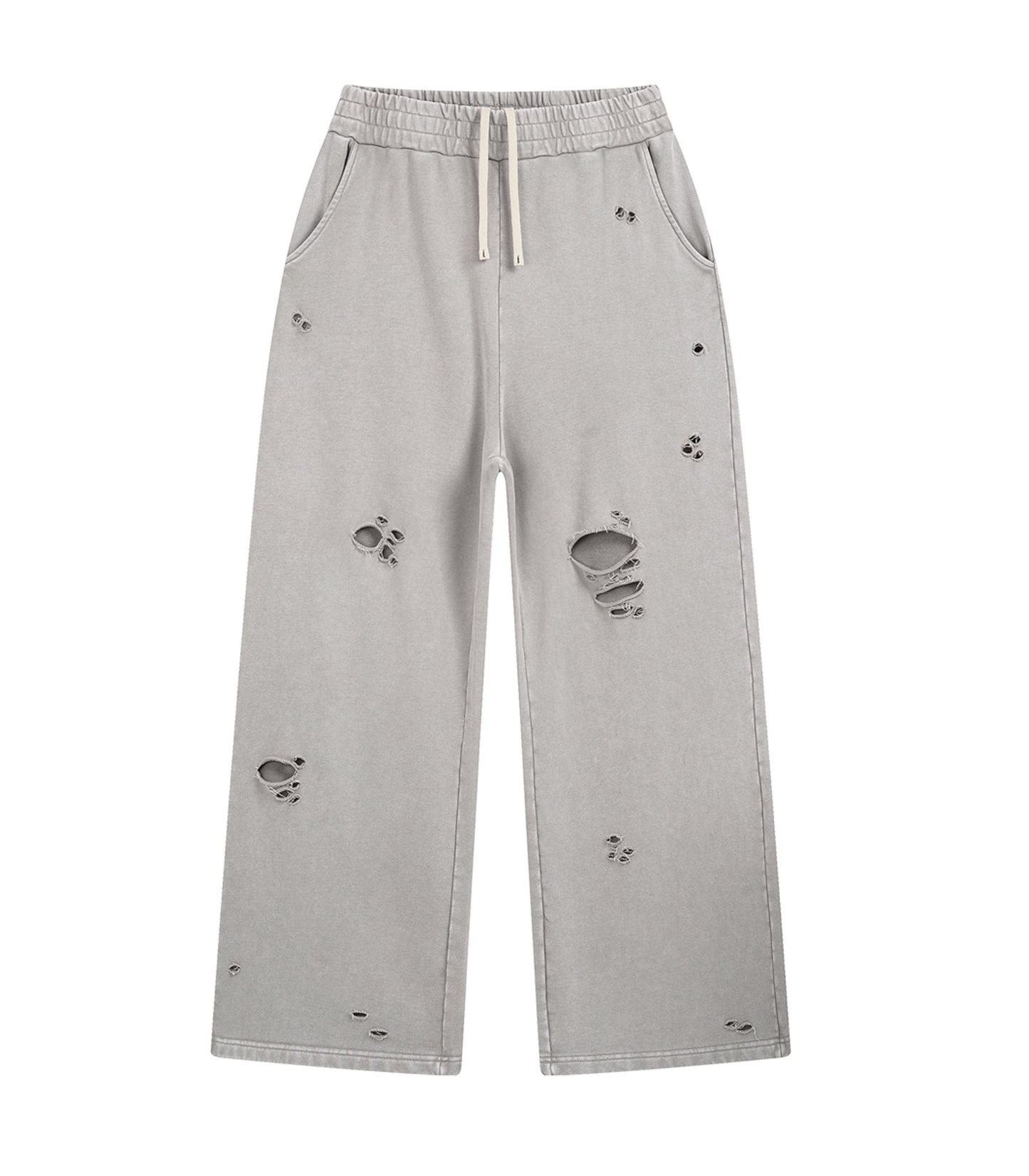 UNDEVELOPED Grey Destroyed Sweatpants