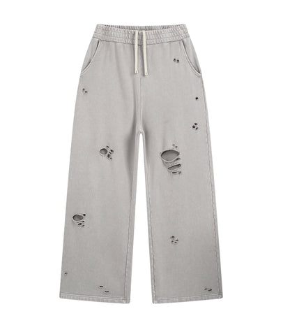 UNDEVELOPED Grey Destroyed Sweatpants