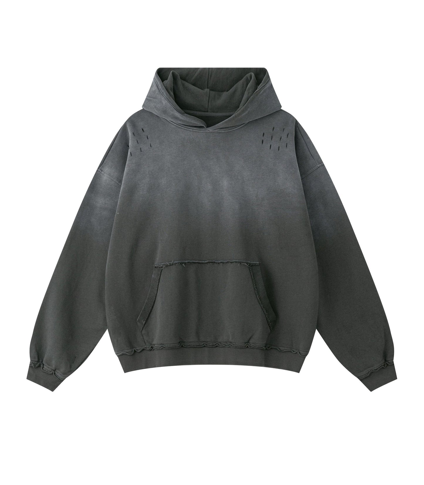 UNDEVELOPED Grey Distressed Hoodie
