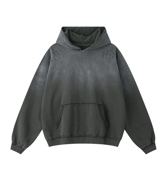 UNDEVELOPED Grey Distressed Hoodie