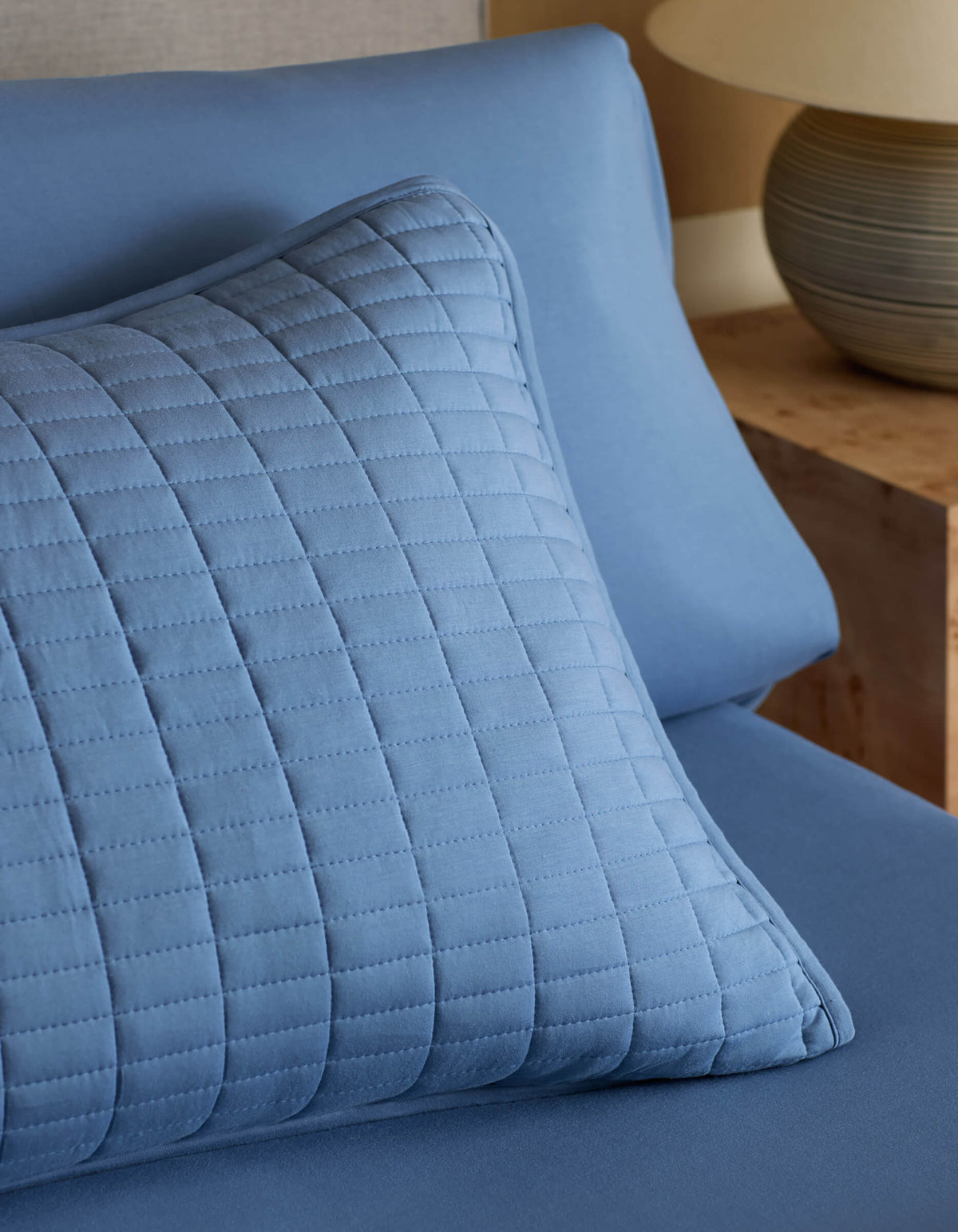 Cozy Earth Bamboo Jersey Quilted Shams