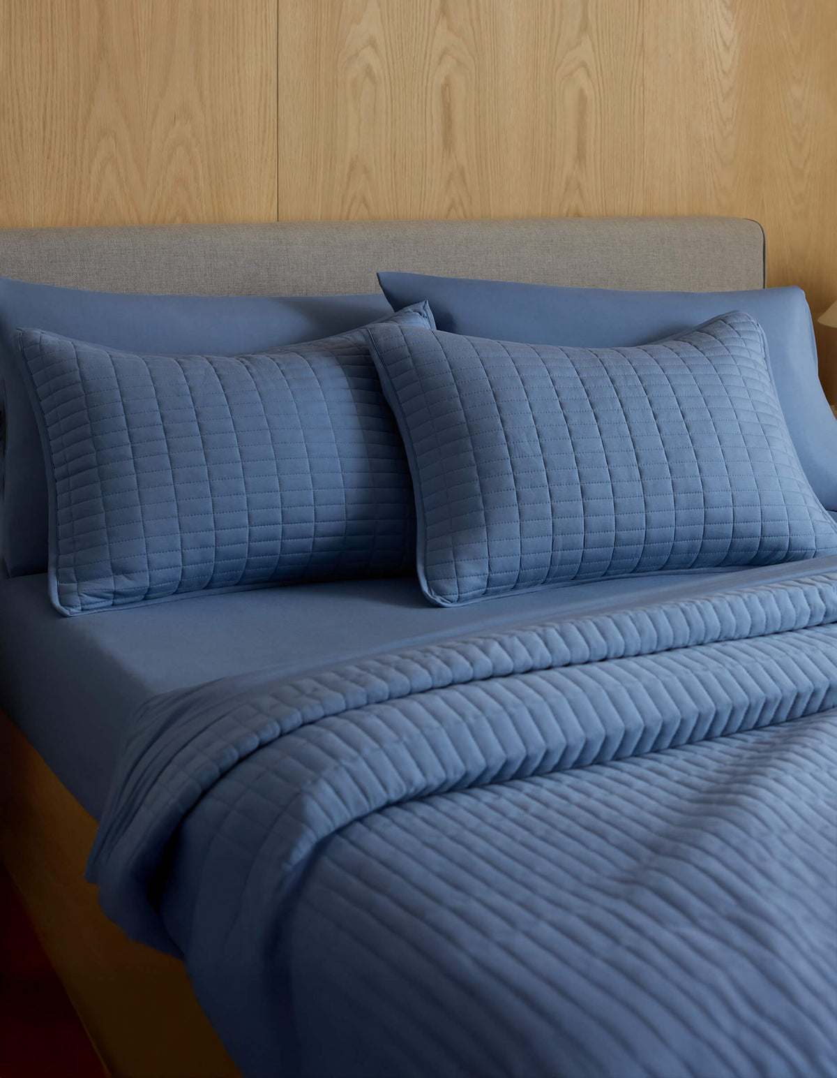 Cozy Earth Bamboo Jersey Quilted Shams