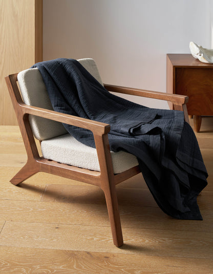 Cozy Earth Waterfront Grid Matelasse Blanket