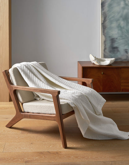 Cozy Earth Waterfront Grid Matelasse Blanket