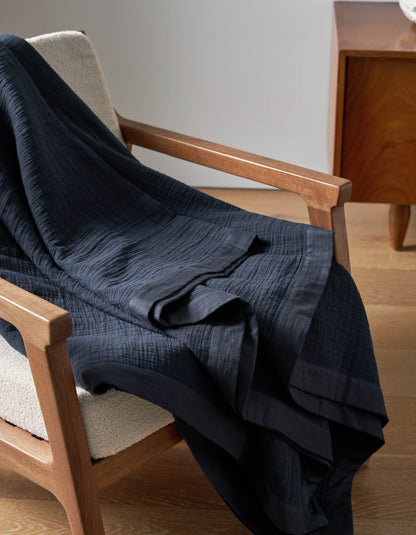 Cozy Earth Waterfront Grid Matelasse Blanket