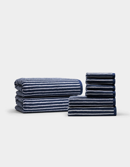 Cozy Earth Ribbed Terry Bath Towel Set