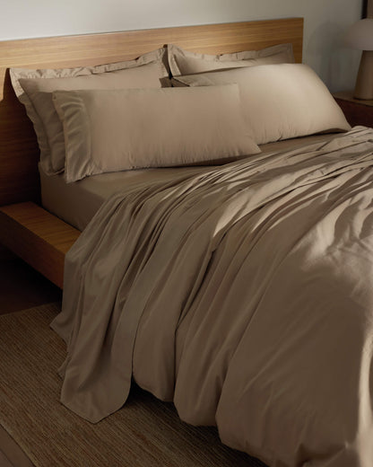 Cozy Earth Soft-Wash Cotton Bedding Deluxe Bundle - Silk
