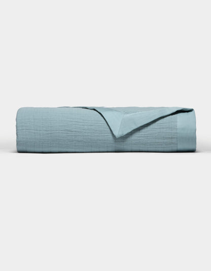 Cozy Earth Waterfront Grid Matelasse Blanket