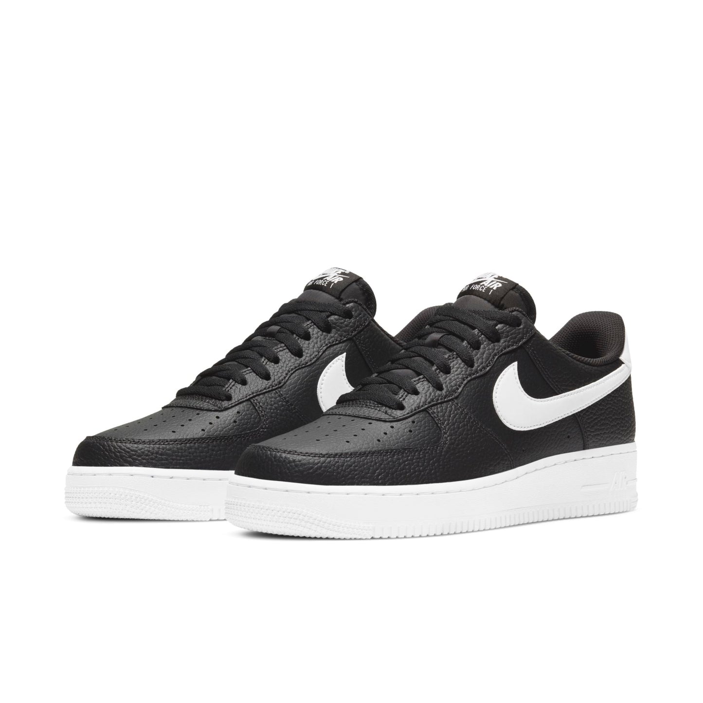 Nike Air Force 1 '07 'Black White Tumbled'