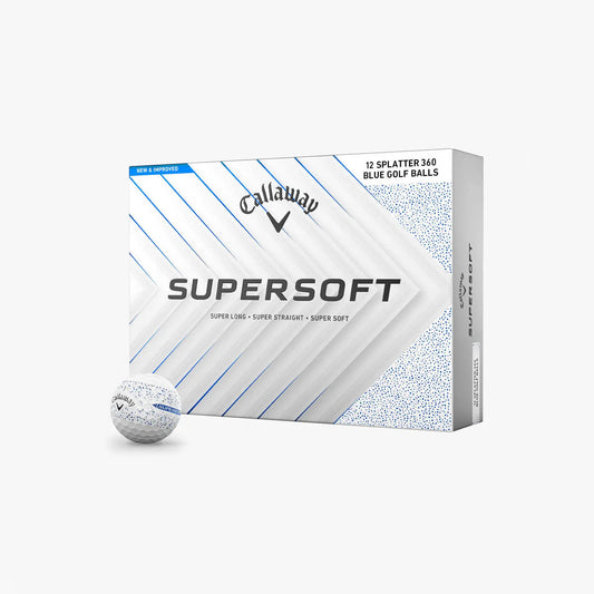 Callaway Supersoft Splatter 360 Blue 2025 Golf Balls
